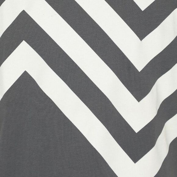 Missoni Grey/white Zig Zag Print Jersey T-Shirt M